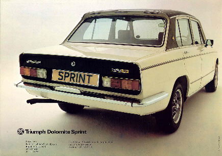 Triumph Dolomite Sprint (CH)  (R&uumlckseite)